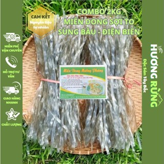 COMBO 2KG MIẾN DONG SỢI TO, miến dong Sùng Bầu Điện Biên, miến dai giòn thơm ngon