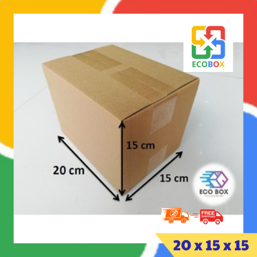 ECOBOX - 20x15x15 COMBO 10 Hộp carton đóng hàng
