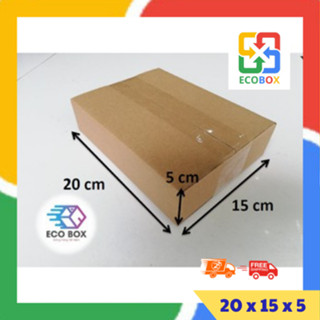 ECOBOX - 20x15x5 COMBO 10 hộp carton đóng hàng