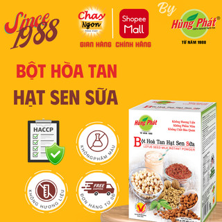 Bột hòa tan hạt sen sữa - giàu dưỡng chất từ hạt sen, sữa bột, hạnh nhân nguyên chất tự nhiên