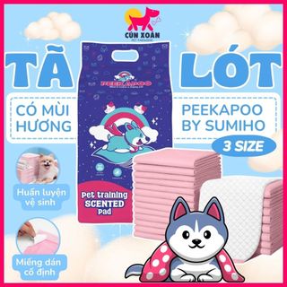 Tã lót trải sàn cho chó Peekapoo (có mùi hương hỗ trợ khử mùi, kháng khuẩn)