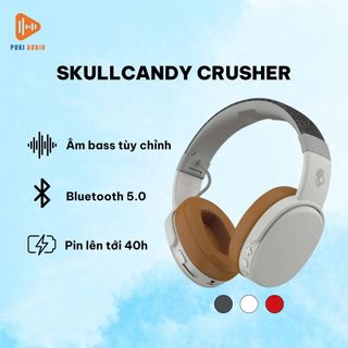 Puki shop / tai nghe skullcandy crusher wireless chính hãng-tai nghe bluetooth wireless over-ear
