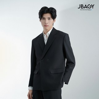 Áo blazer nam 2 khuy JBAGY vải cotton lạnh 2024 JK2401