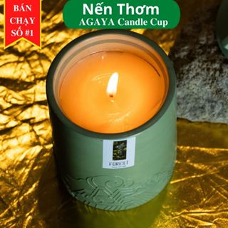 Nến thơm tinh dầu Agaya Candle Cup thư giãn giảm stress với thành phần là sáp cọ và mùi hương tự nhiên