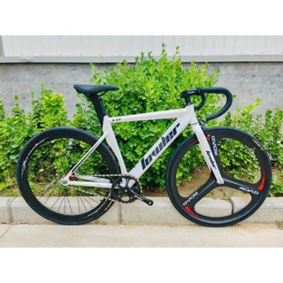 Xe đạp fixed gear FOWLER 1.0 khung nhôm không mối hàn, vành nhôm 3 đao, sẵn phanh phụ