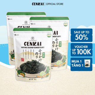 Combo 3 gói rong biển trộn cơm genkai vị rau củ 50g