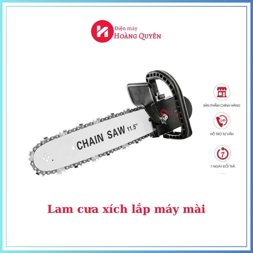 Lam cưa xích lắp máy mài