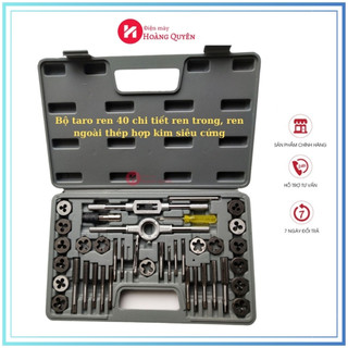 Bộ Taro tạo ren trong và ngoài 40 chi tiết M3-M12 làm từ hợp kim siêu cứng tất cả đựng trong hộp