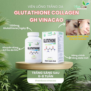 Viên uống trắng da Glutathione Collagen hộp 60 viên ngăn ngừa lão hóa, thu nhỏ lỗ chân lông