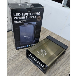 Nguồn led 12V 33A 400W vỏ nhôm, nguồn ngoài trời chống nước mưa dùng cho led quảng cáo, led F5 12V