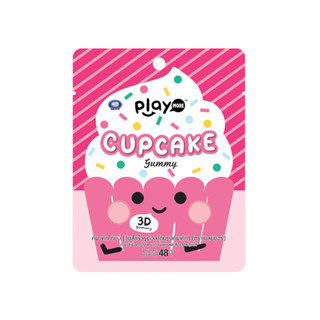 combo 8 gói Kẹo dẻo 3D đáng yêu, độc đáo Playmore 48g - Kẹo dẻo Cupcake, Vịt con, Trái cây, Khủng long