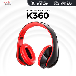 Tai Nghe Chụp Tai Có Micro Microlab K360 Có Dây - Bh Chính Hãng 1 Năm