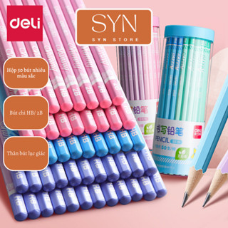 Bút chì deli lục giác hộp 50 chiếc bút chì- HB/2B - văn phòng phẩm, đồ dùng học tập, viết chì cho bé