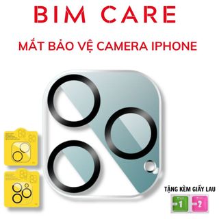 Kính cường lực trong suốt bảo vệ chống xước camera cho iphone 11,12,13,14,15 pro max - bimcare