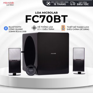Loa Vi Tính Microlab FC70BT Bluetooth 2.1, Công Suất 105W - Hàng Chính Hãng