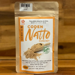 |gobio natto dạng bột vàng 100gr new|