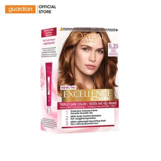 Kem nhuộm tóc phủ bạc l'oreal paris excellence creme 6.35 nâu socola 172ml