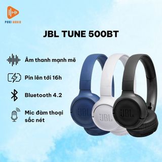 Puki shop / Tai nghe bluetooth chụp tai JBL Tune 500BT chính hãng / Tai nghe chính hãng giá tốt
