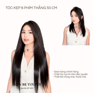 Tóc kẹp 6 phím grace thẳng 50cm