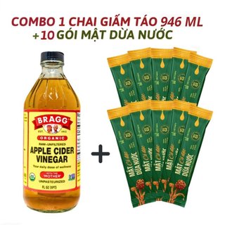 Giấm táo hữu cơ Bragg 946ml - Hàng nhập khẩu