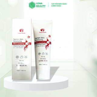 Sữa Rửa Mặt Tinh Chất Hồng Sâm Samjin Skin Blancing Red Ginseng Cleansing Foam 120ml