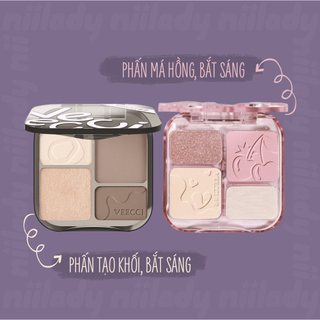 Phấn tạo khối, bắt sáng, má hồng Veecci