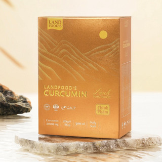 Landfoods nano curcumin - nước nghệ nano curcumin - thải độc dạ dày hộp 20 gói