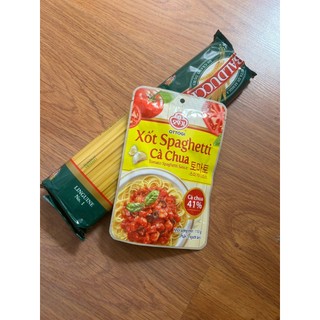 Combo 1 gói sốt spagetti 110gr + 1 gói mì dẹt balducci 500gr.