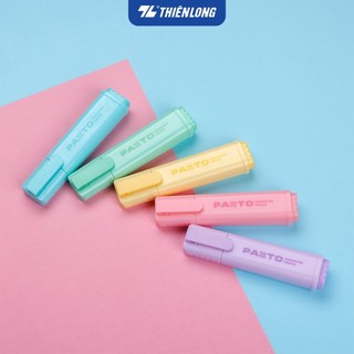  Bút dạ quang màu Pastel Thiên Long Pazto rửa được không để lại vết khi photocopy không lem chữ FO-HL009 VN 