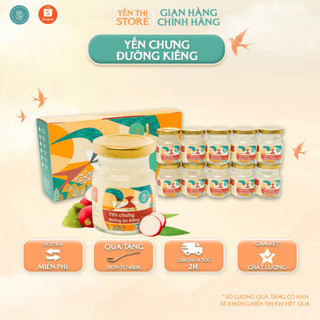[Quà Tặng]Yến Thị-Chưng Đường Ăn Kiêng-Set quà tặng ý nghĩa- Hũ Chưng Sẵn- 12Gram yến tươi-70ml