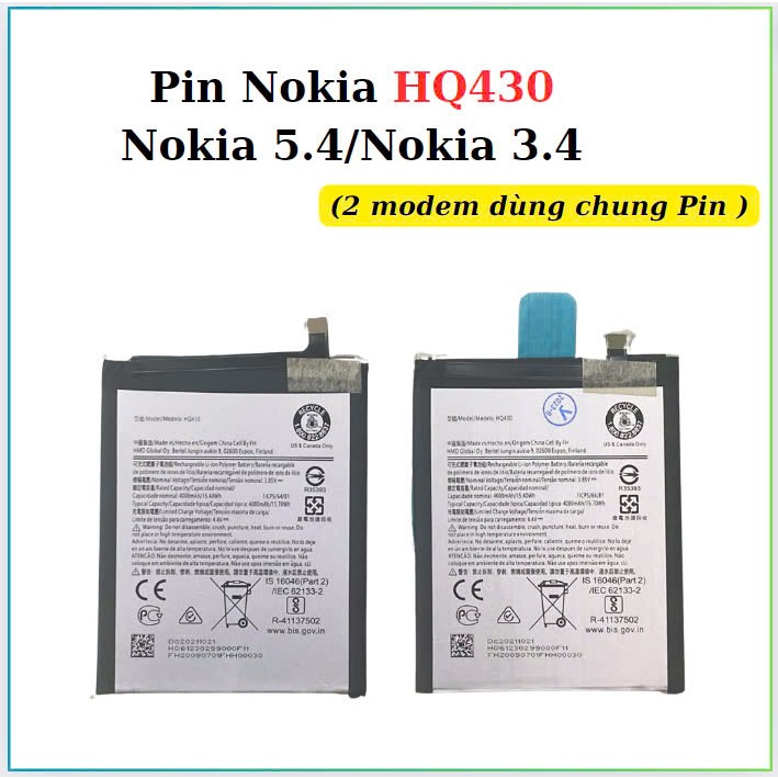 Pin HQ430/Nokia 5.4/3.4,mới