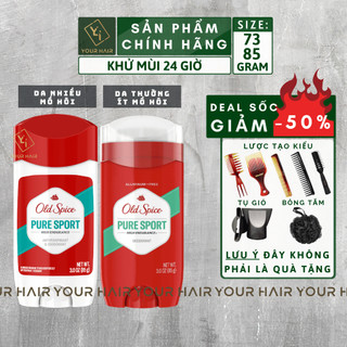 Lăn khử mùi Old Spice Pure Sport - 85gr - Mùi Thể Thao - Chính hãng USA