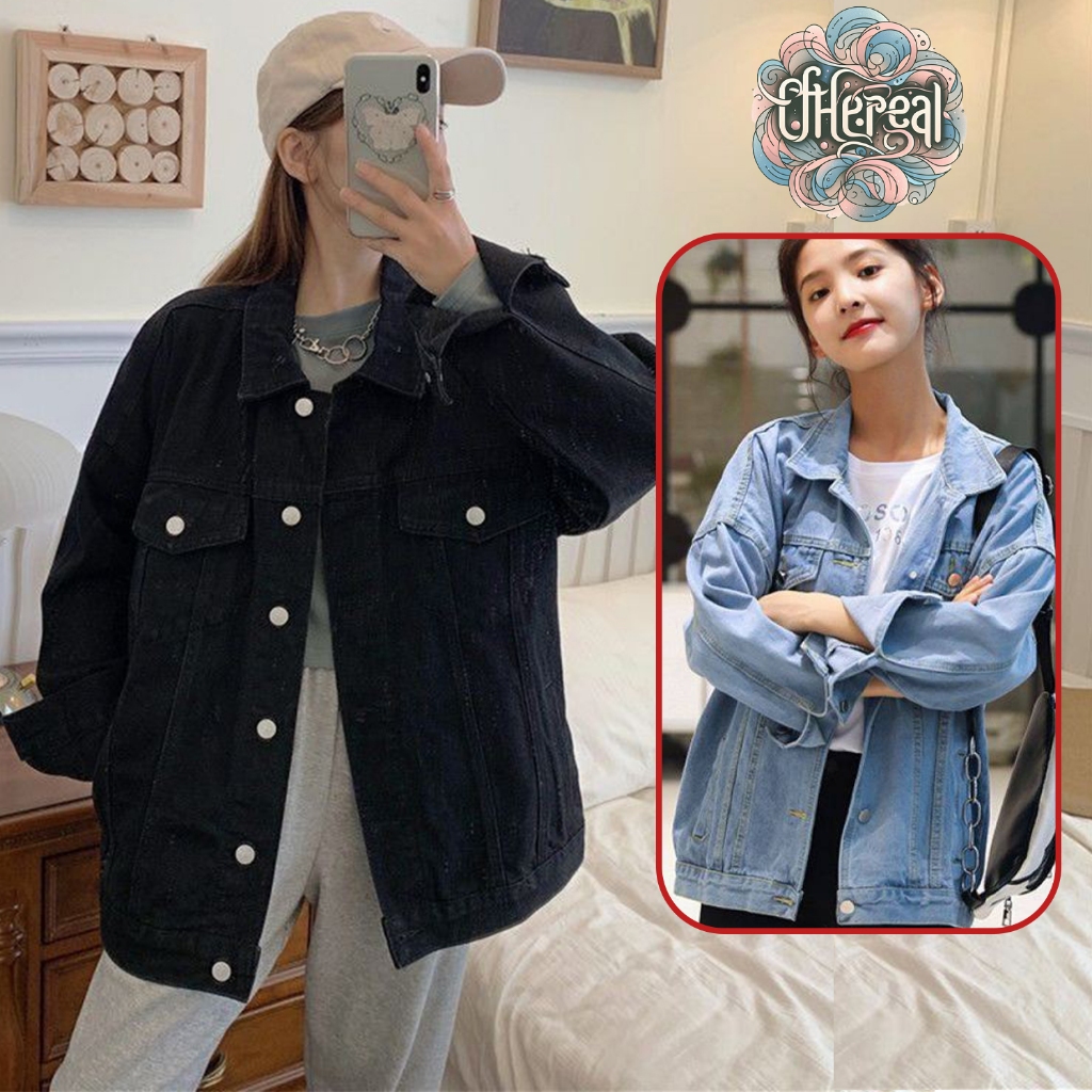 Áo Khoác Jean Unisex basic form Rộng thoải mái Áo chất jean dày dặn, Áo khoác bò dày dặn 3 màu