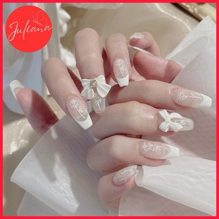 [Mã-D058] Móng Tay Giả Juliana Hộp 24 Nails Box (Kèm Phụ Kiện Làm Móng)