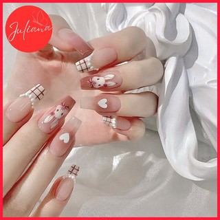[Mã-X99] Móng Tay Giả Juliana Hộp 24 Nails Box (Kèm Phụ Kiện Làm Móng)