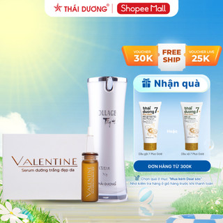 Bộ sản phẩm dưỡng da Serum Valentine 10ml & Kem dưỡng da Collagen Tây Thi 30g - Sao Thái Dương