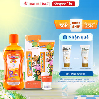 Combo Kem đánh răng trẻ em Valentine Kiddy 100g & Nước súc miệng trẻ em Valentine Kiddy 250ml- Sao Thái Dương