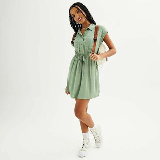 (Size S-XXL) Đầm có túi hông mát xuất dư, Pink republic