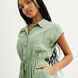 (Size S-XXL) Đầm có túi hông mát xuất dư, Pink republic