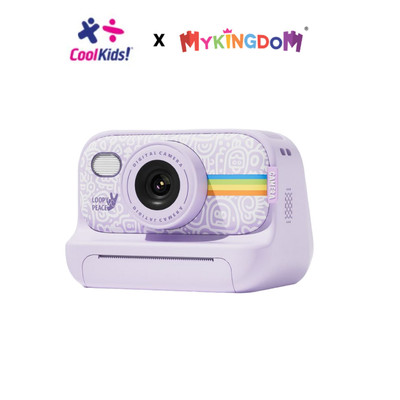 Đồ Chơi Máy Chụp Ảnh Trẻ Em Lấy Liền Đen Sành Điệu Tím COOLKIDS S9/PP