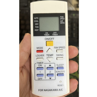 Điều Khiển Điều Hòa NAGAKAWA 2 chiều nút đỏ - Remote máy lạnh NAGAKAWA -hàng đẹp giá rẻ -bh 3 tháng lỗi đổi mới