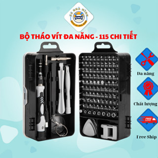 Bộ Tua Vít Đa Năng Mini 115 Chi tiết Cao Cấp - Sửa Điện Thoại, Laptop, Kính, Đồng Hồ - Tiện Lợi