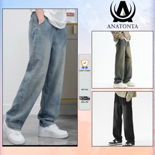 Quần jean baggy nam Xanh RETRO ống rộng xuông cạp cao Quần bò nam dáng suông xu hướng Avocado