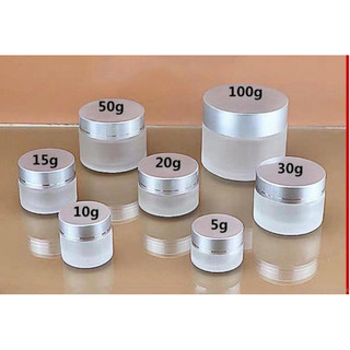 Hũ kem mờ nắp bạc, nắp vàng các cỡ 10,20,30,50g