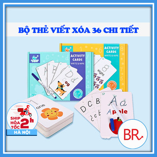 Bộ thẻ học 37 chi tiết thần thánh viết, xóa làm quen với chữ số tập viết, học phép tính dành cho bé bắt đầu vào lớp 1