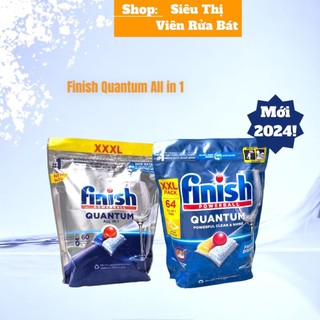 [LOẠI MẠNH NHẤT] Viên rửa bát Finish Quantum / Ultimate [sạch vô địch, thơm vô địch]