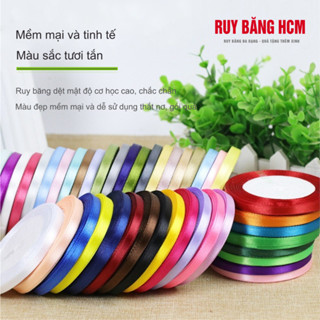 Ruy băng lụa 5mm cuộn 20 mét đa dạng màu sắc - sự lựa chọn tối ưu cho thủ công handmade