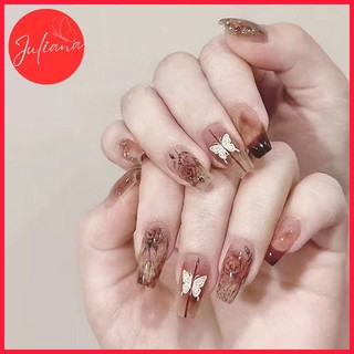 [Mã-A777] Set 24 Móng Tay Giả Juliana Cao Cấp (Tặng Kèm Deo + Dũa + Miếng Dán)