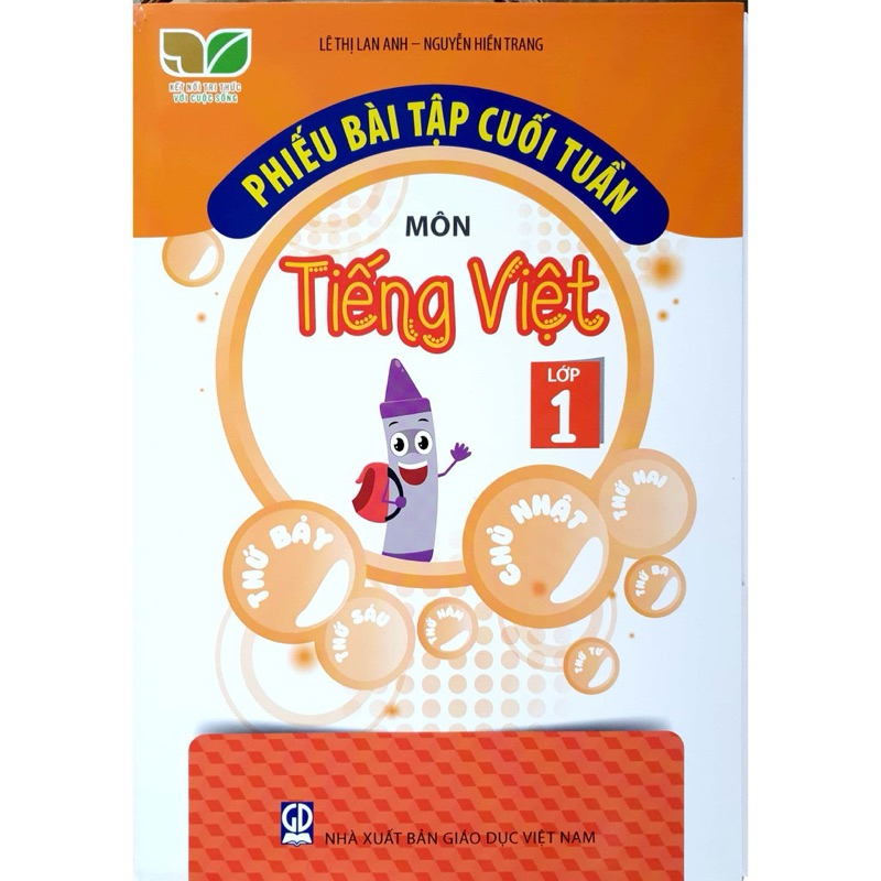 Sách - Phiếu Bài Tập Cuối Tuần Môn Tiếng Việt  + Tiếng Việt - Lớp 1