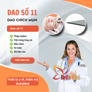 Dao lấy mụn - dao số 11 mổ y tế (hộp 100c)
